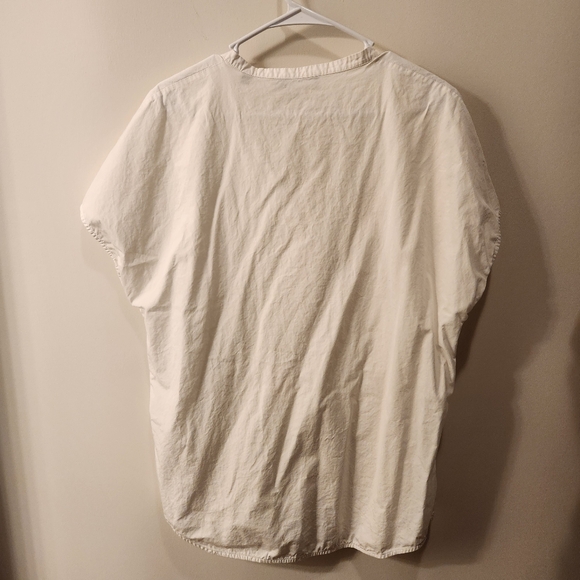 Vince 100% Cotton White Top Size Large - Picture 4 of 4